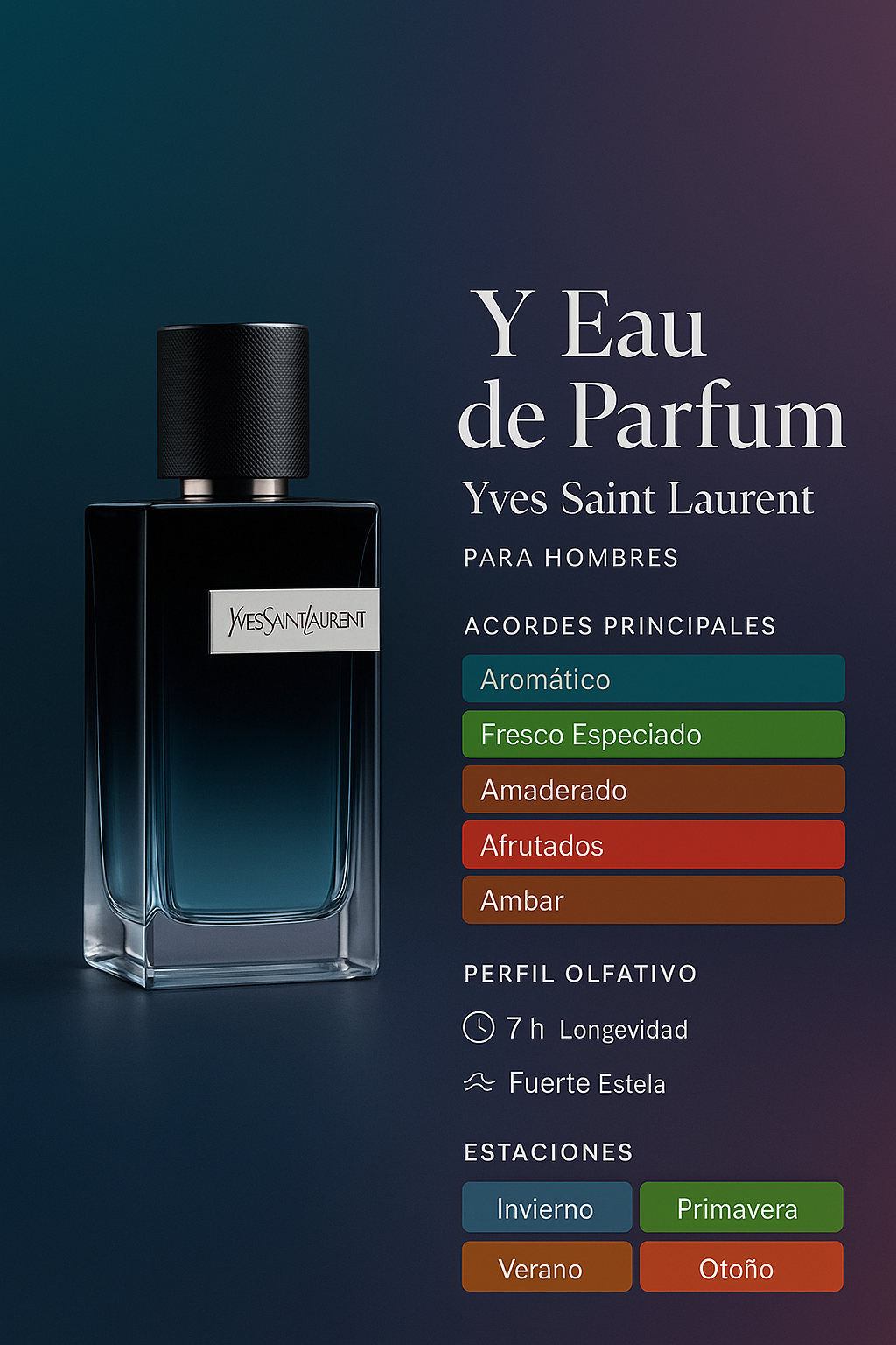 YSL Y SAINT LAURENT EDP + OBSEQUIO PERFUMERO
