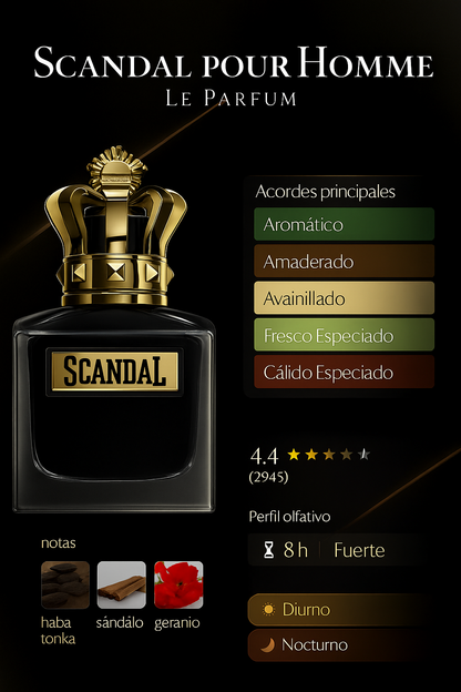 PERFUME SCANDAL LE PARFUM JPG + PERRUMERO DE BOLSILLO DE REGALO GRATIS