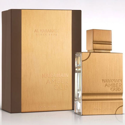 Al HARAMMAIN AMBER OUD GOLD EDITION CAJA LUJO + PERFUME DE BOLSILLO